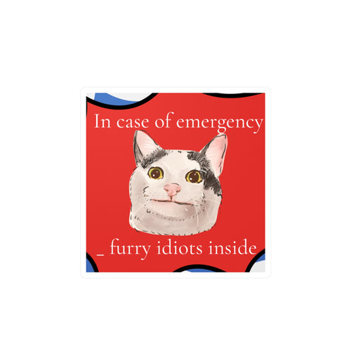 "In Case of Emergency" Pet Sticker (Cat)