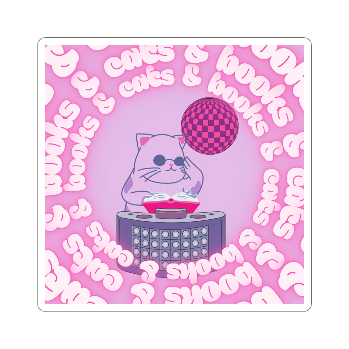 DJ Cat Sticker