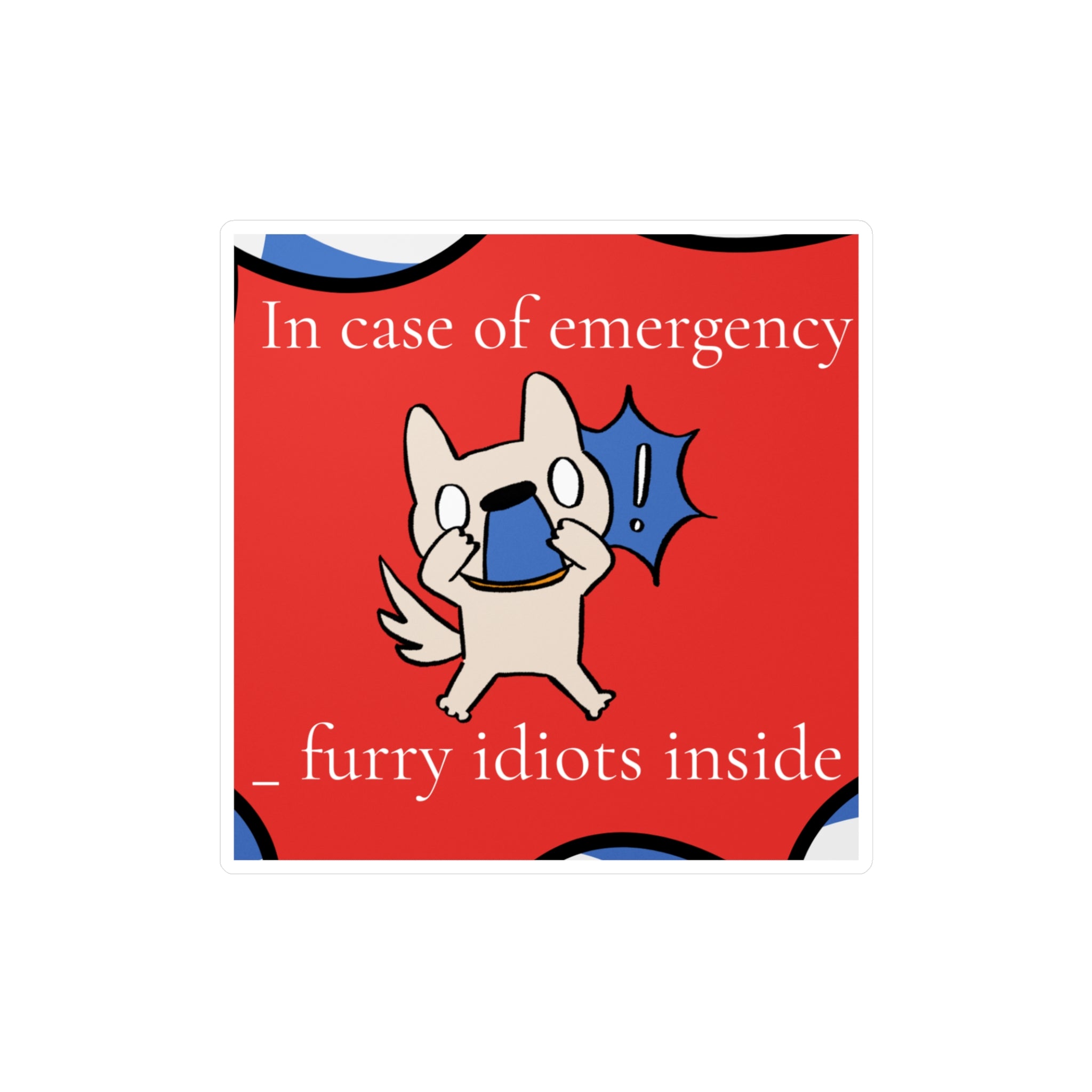 "In Case of Emergency" Pet Sticker (Dog)