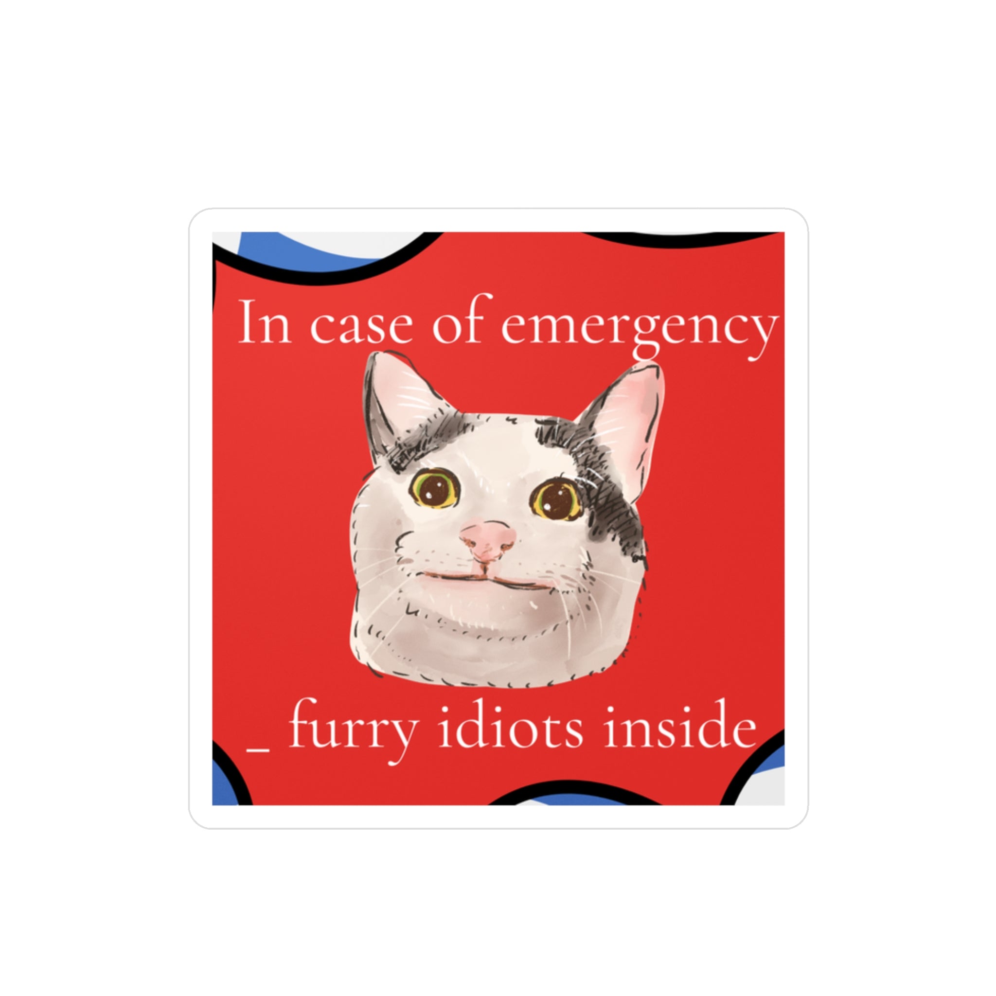 "In Case of Emergency" Pet Sticker (Cat)