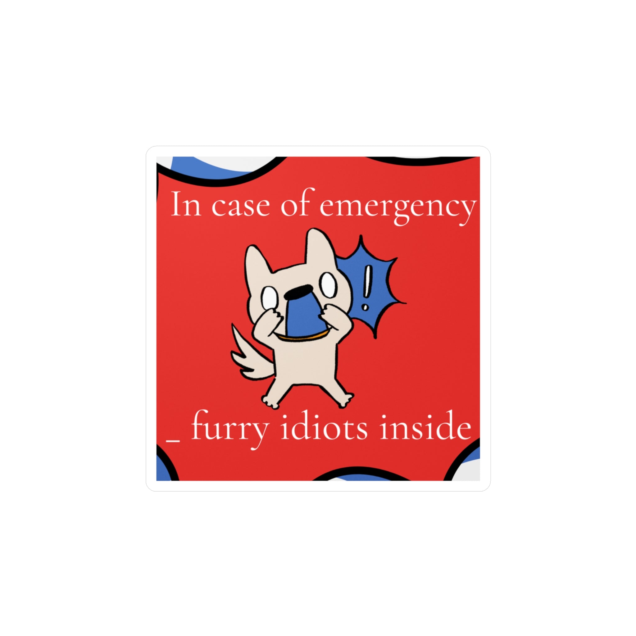 "In Case of Emergency" Pet Sticker (Dog)