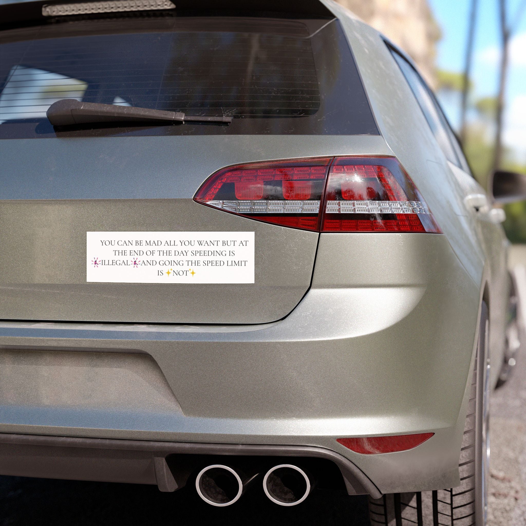 NO SPEEDING Car Magnet